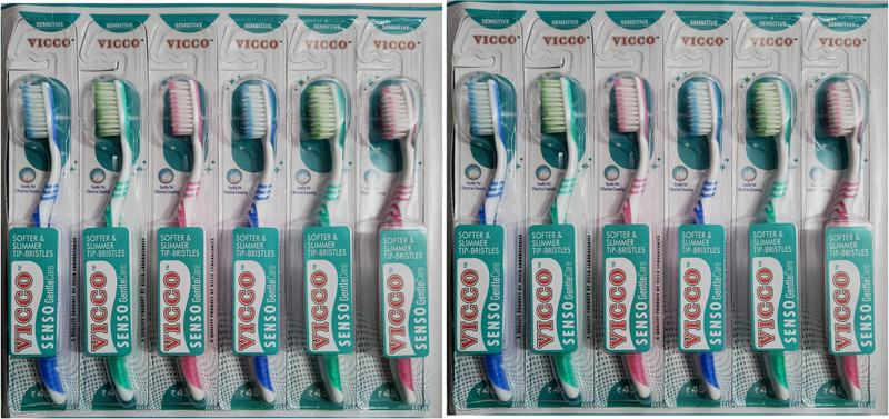VICCO SENSO GentleCare Sensitive ToothBrush 12pcs Extra Soft Toothbrush(Pack of 12)