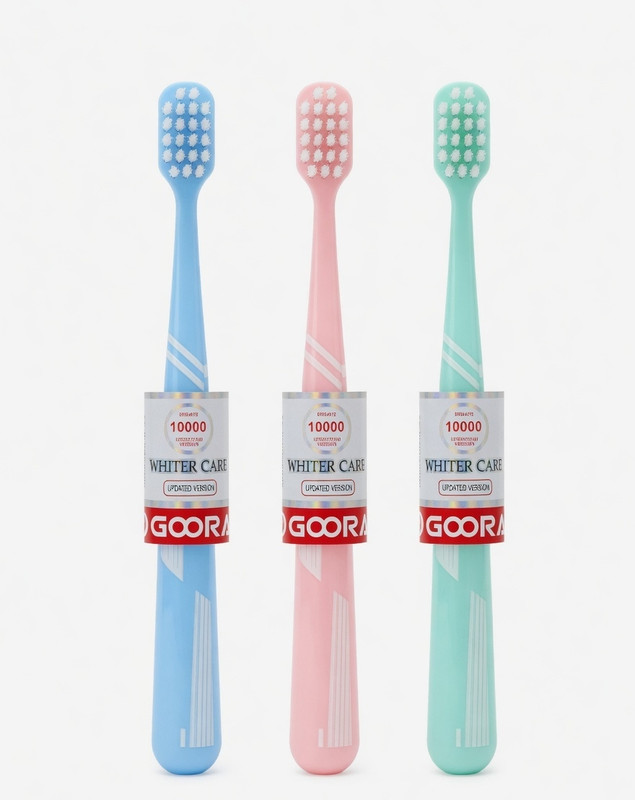 Aerokhel Gooral Whiter Care 10000 Bristles Toothbrush - Soft Bristles Extra Soft Toothbrush(Pack of 3)