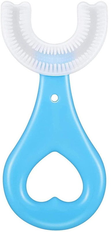 Littloo Baby U Shape Silicone Tooth Brush Soft Elastic Bristles For Complete 360 Degree Ultra Soft Toothbrush(Pack of 2)