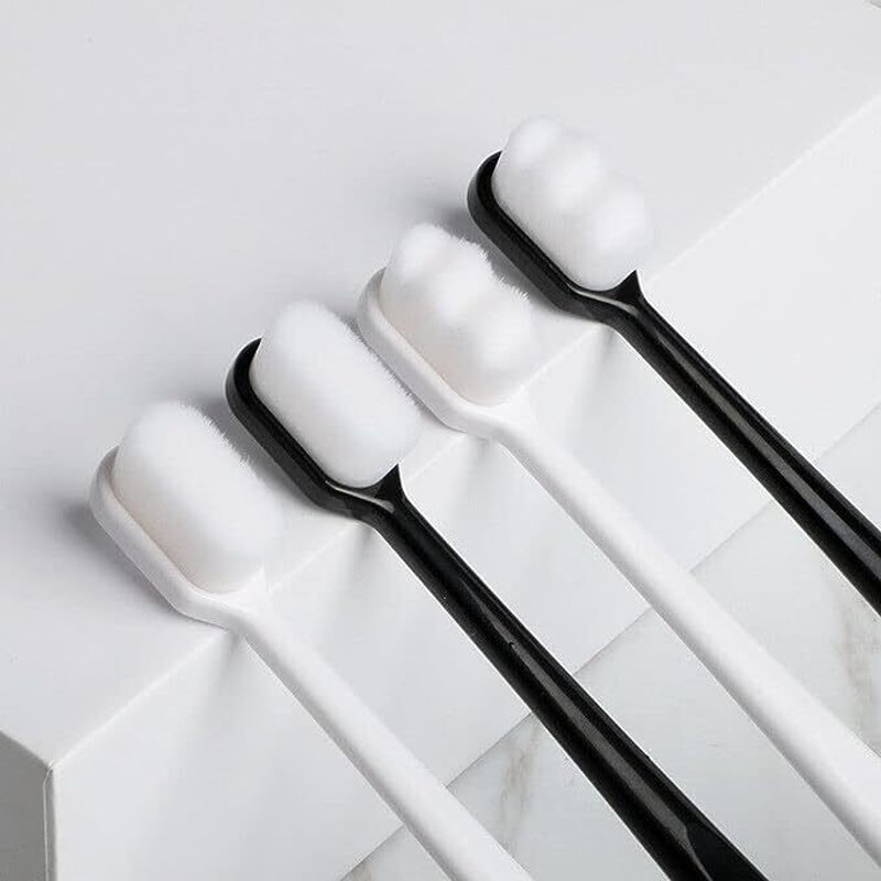 Diyansh Exim Soft Micro Nano 10000 Bristles Manual Toothbrush For Better Cleaning and Gums Extra Soft Toothbrush(Pack of 4)
