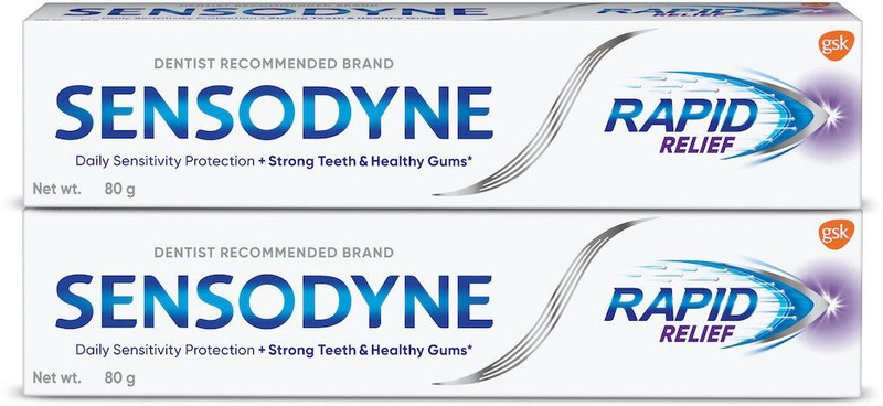 SENSODYNE Rapid Relief Combo , to help beat sensitivity fast Toothpaste(160 g, Pack of 2)