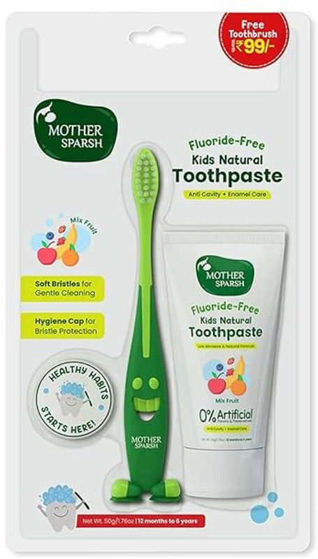 Mother Sparsh Mixfruit Kids Natural Toothpaste Toothpaste(50 g)