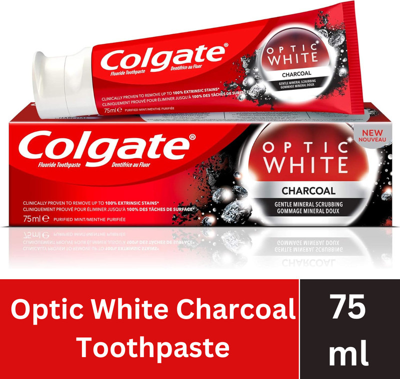 Colgate Optic White Charcoal Toothpaste(75 ml)