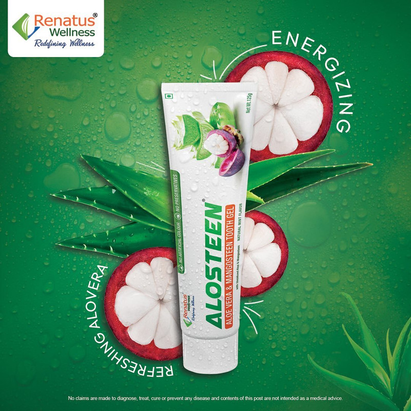 sniss Alosteen Aloe Vera & Mangosteen Tooth Gel Toothpaste(125 g)