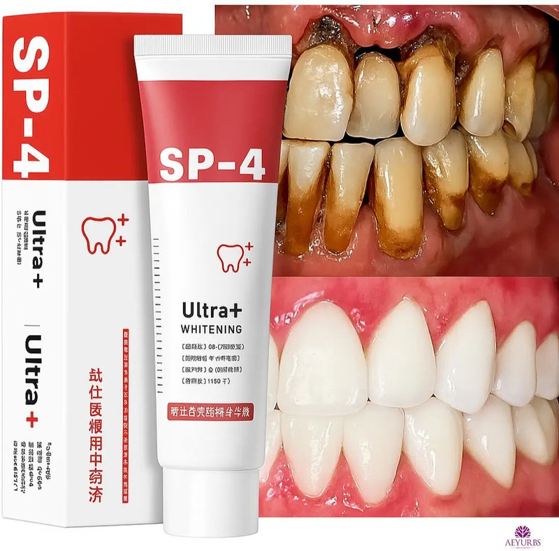 AEYURBS Sp 4 Teeth Cleaner | Refreshing Herbal Daily Toothpaste Teeth Whitening Kit
