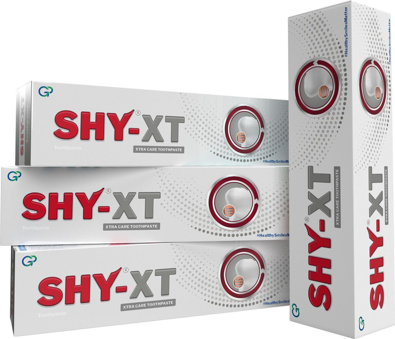 SHY-XT Xtra Care Toothpaste With Xylitol | Vegan Friendly Toothpaste(280 g, Pack of 4)