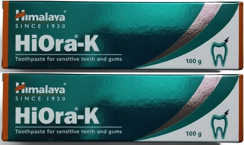 HIMALAYA HiOra-K toothpaste For sensitive Teeth(2 Packs, 100g Each) Toothpaste(200 g, Pack of 2)