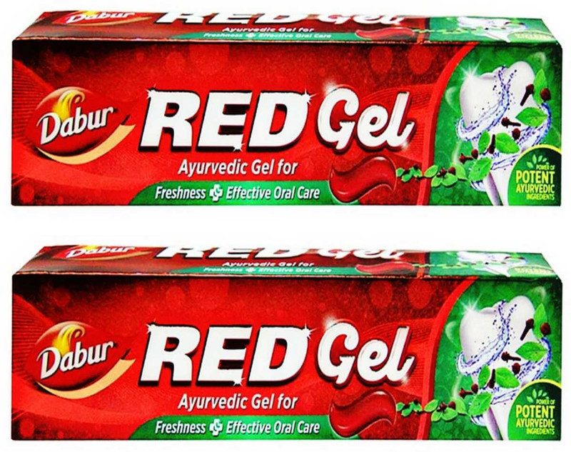 Dabur Red Gel Ayurvedic Gel For Freshness Effective Oral Care 150gm 2pc Toothpaste(300 g, Pack of 2)