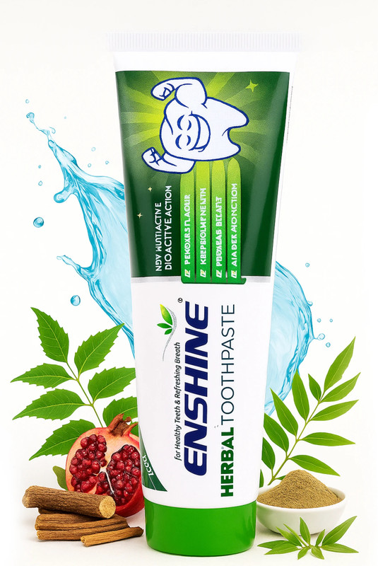 Enshine Herbal Toothpaste Ayurvedic Formula Oral Care Herbal Ingredients Toothpaste(60 g)
