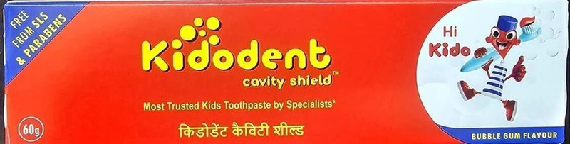 KIDODENT Kids Toothpaste | For Teeth & Fresh Breath | Cavity Shield Formula Toothpaste(60 g)