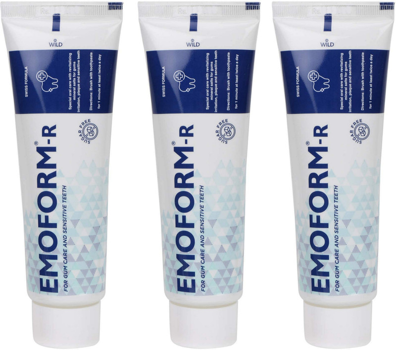 Emoform Tothpaste 100gm 3pc Toothpaste(300 g, Pack of 3)