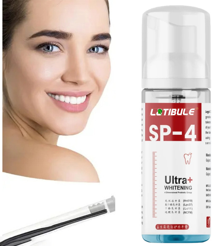 Latibule Ultra + Teeth Whitening Foam Anti-Bacterial Whole Mouth Health - Fresh(60 ml)