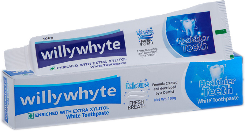 willywhyte White Toothpaste with Extra Xylitol Toothpaste(400 g, Pack of 2)