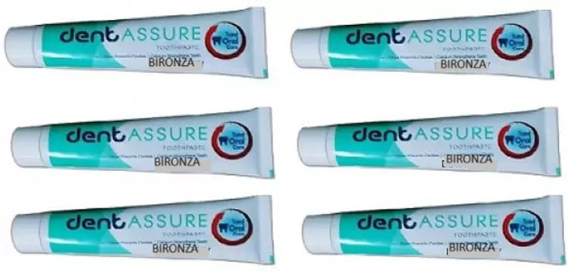 BIRONZA dentasure toothpaste pack of 6 each|(100gm)Toothpaste Toothpaste(600 g, Pack of 6)