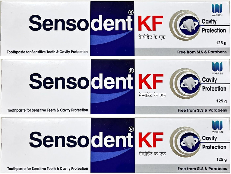 sensodent SensodentKF_PackOf3,125gms Toothpaste(375 g, Pack of 3)