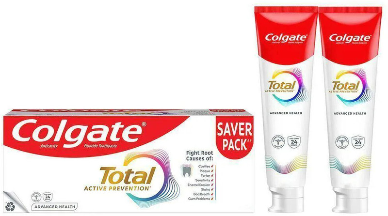 Colgate Total Advanced Health Anti-Germ 280g Toothpaste(140 g, Pack of 2)