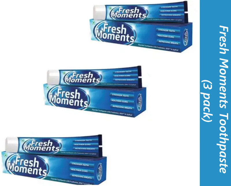 Modicare Fresh Moments Fluoride Toothpaste with Freshmint ,SPA & Xylitol Toothpaste(300 g, Pack of 3)