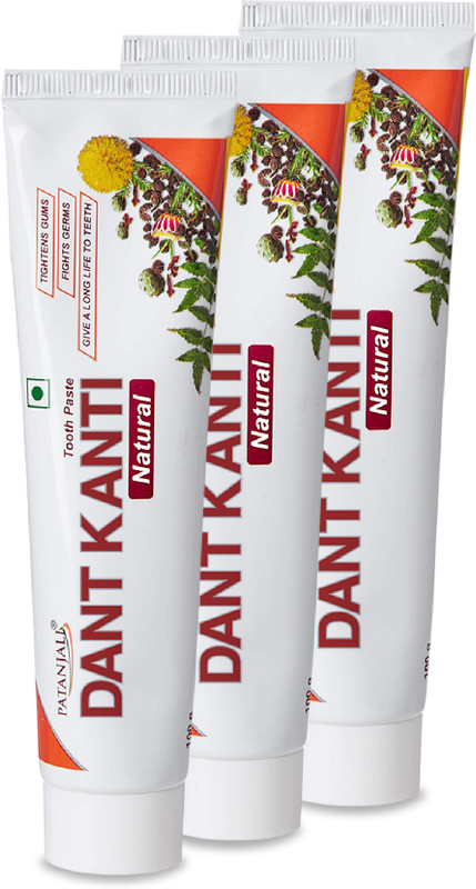PATANJALI DANT KANTI NATURAL(200GX3)BIG SAVER PACK Toothpaste(600 g)