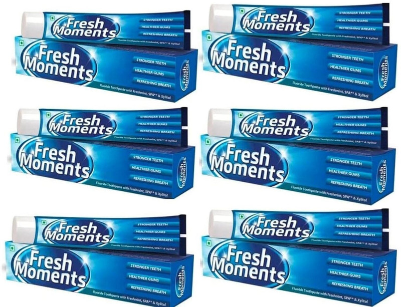 Modicare FRESH MOMENTS BLUE TOOTHPASTE PACK OF 6(100GMX6=600) Toothpaste(100 g, Pack of 6)