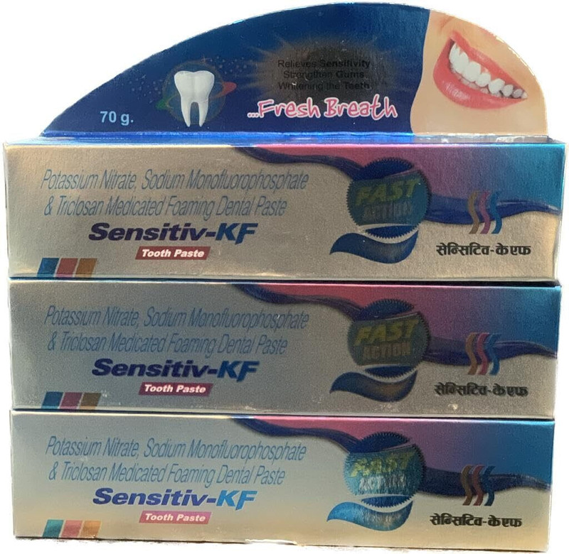 Volant sensitivekf tothpaste3*70gm Toothpaste(210 g, Pack of 3)