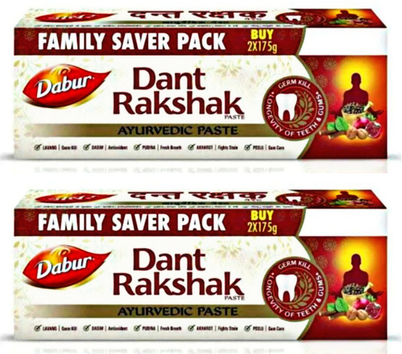 Dabur Dant Rakshak Paste For Complete Family Toothpaste 350gm 2pc Toothpaste(700 g, Pack of 2)