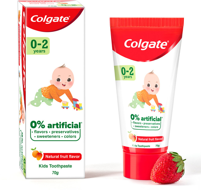 Colgate Kids (0-2 years) Natural Fruit Flavour Toothpaste(70 g)