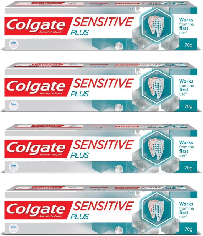 Colgate Sensitive Plus 70g Toothpaste  (280 g, Pack of 4)