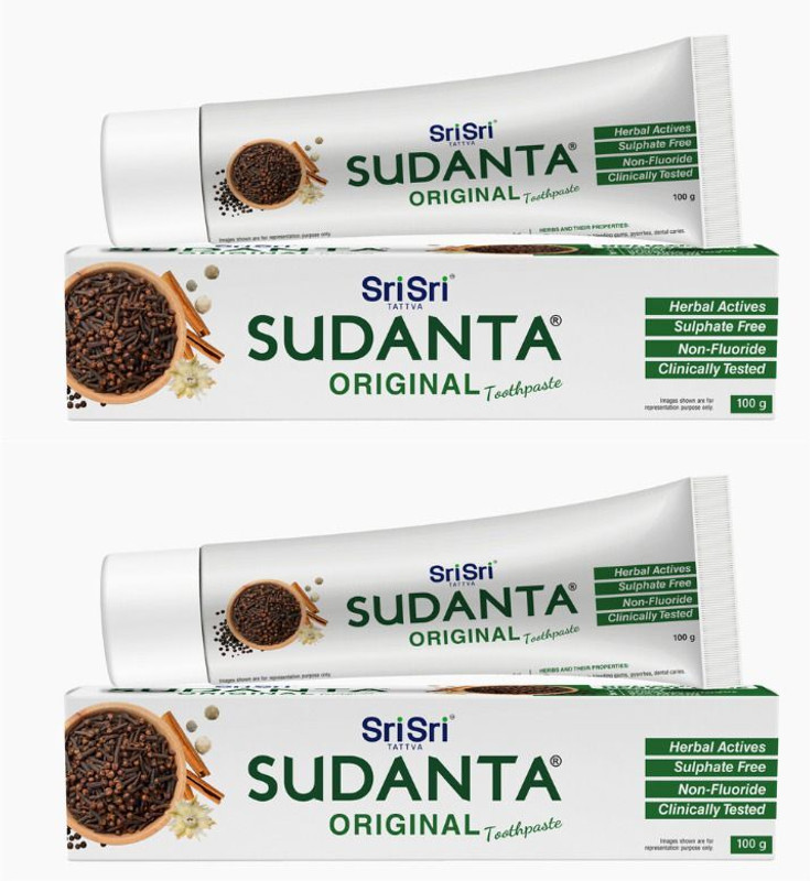 Sri Sri Tattva Sudanta Original Toothpaste for Daily Oral Care | 200 g (Pack of 1) Toothpaste(200 g)