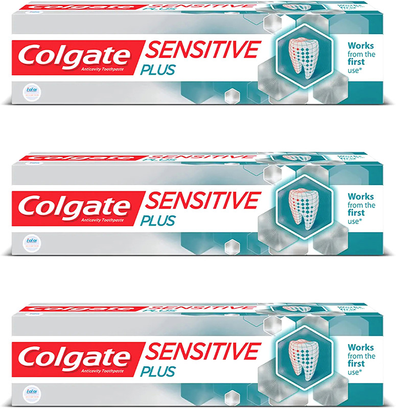 Colgate Sensitive Plus 70g Toothpaste (70 g, Pack of 3)