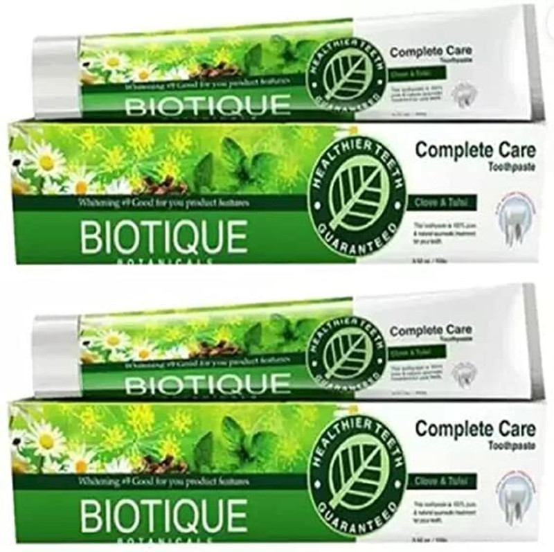 BIOTIQUE Complete Care clove & tulsi Toothpaste (280 g, Pack of 2)