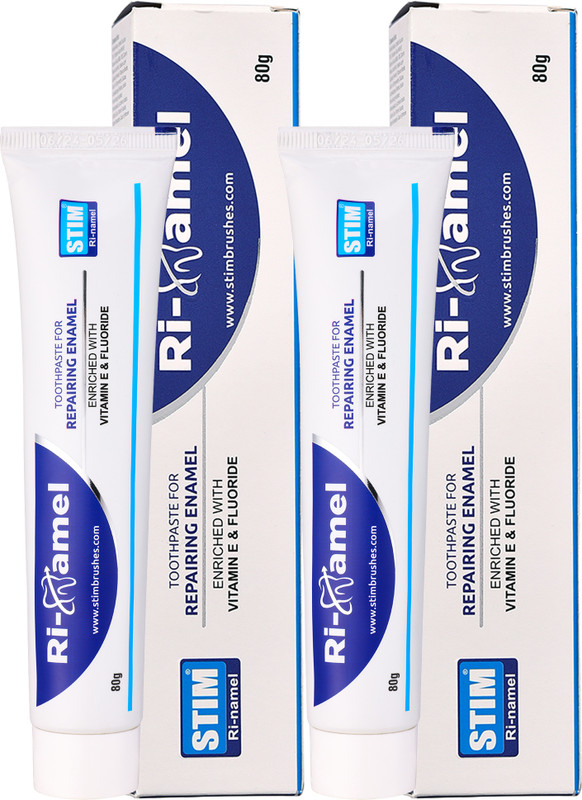 STIM Ri-namel Toothpaste for Repairing Enamel and Healthy Gums (2) Toothpaste(160 g, Pack of 2)