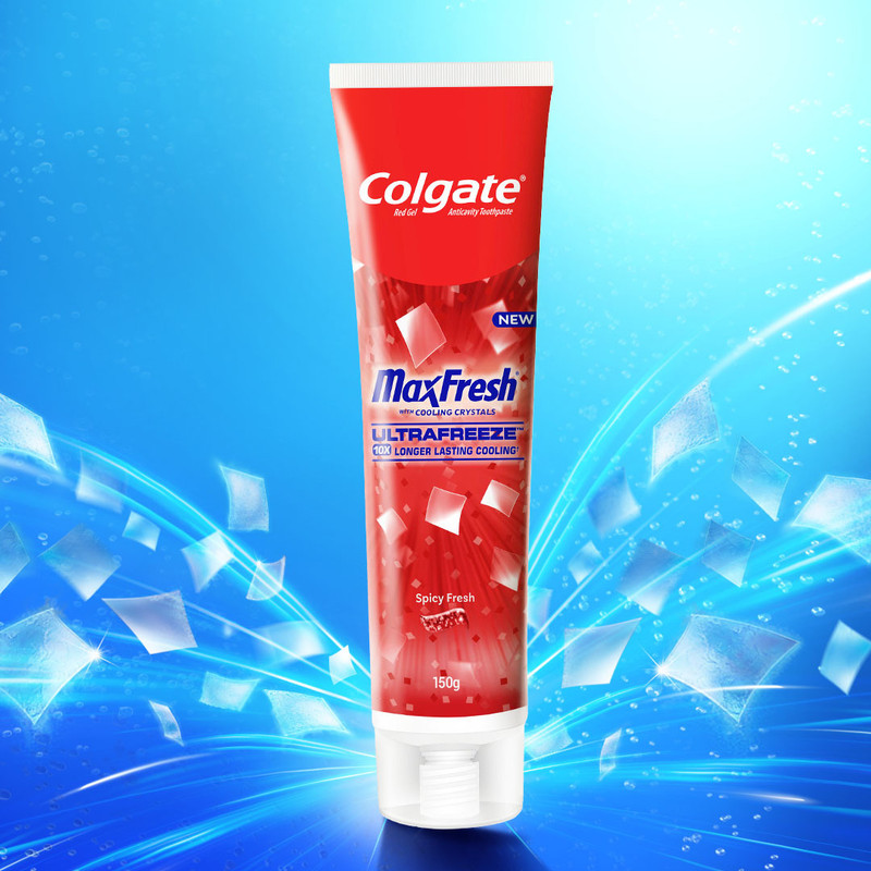 Colgate MaxFresh Spicy Fresh Red Gel Toothpaste(150 g)