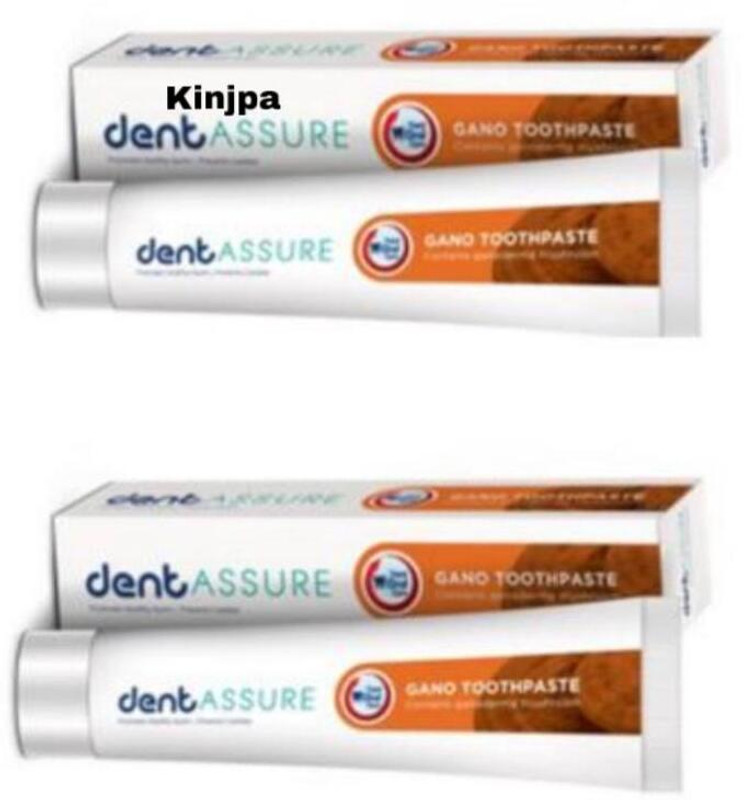 KINJPA Puff&Dentassure Gano toothpaste 2*100gm Toothpaste (200 g, Pack of 2) Toothpaste(200 g, Pack of 2)