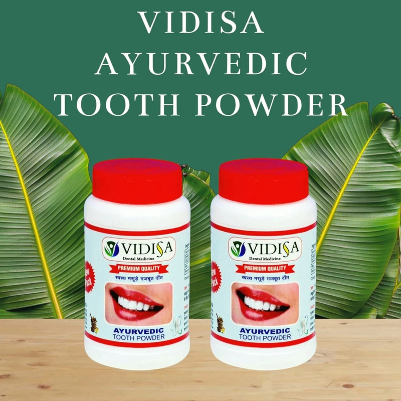 Vidisa Healthcare Vidisa Ayurvedic Tooth Powder | Pyorrhea Ki No 1 Dant Aushadhi |(120 g, Pack of 2)