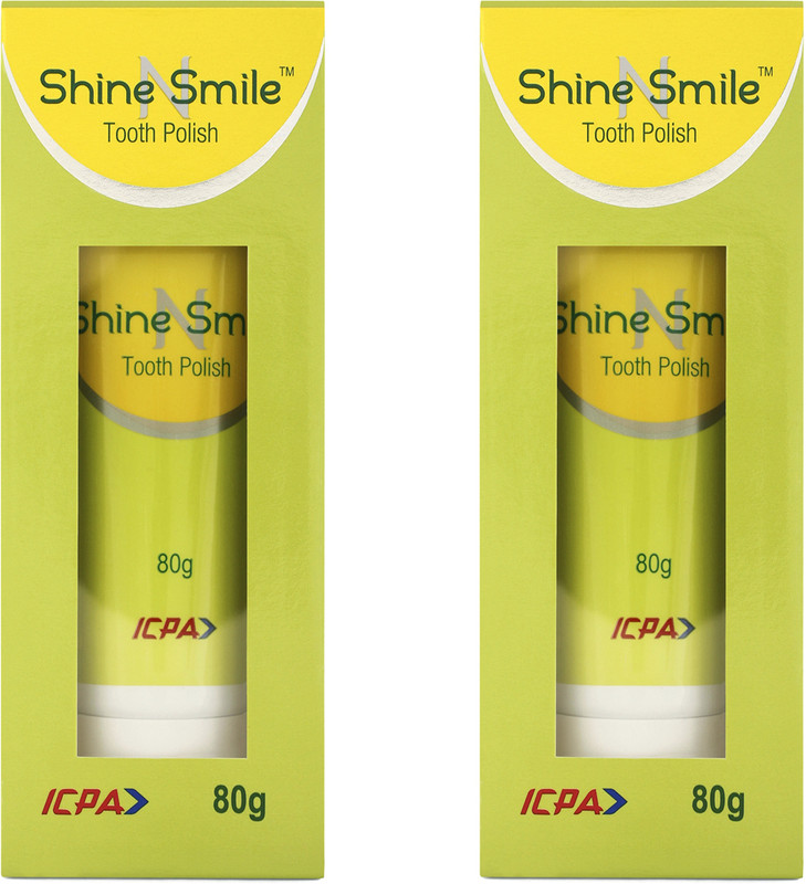 ICPA Shine N Smile Tooth Polish (Pack of 2) Toothpaste(80 g, Pack of 2)