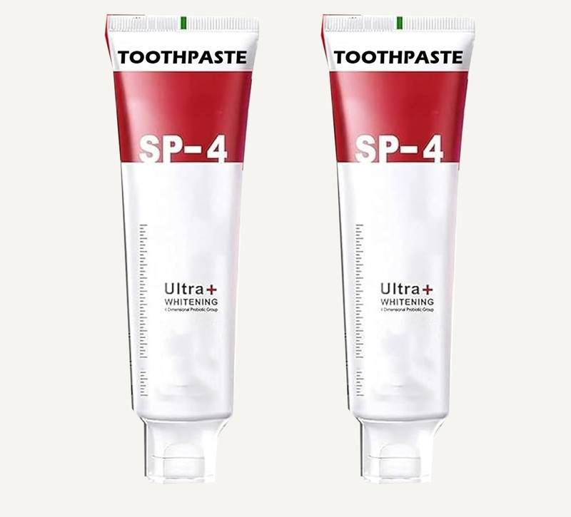 Sarbeau Original sp 4 Ultra Brightening Toothpaste, Advanced Whitening Formula_C_112 Toothpaste(30 g, Pack of 2)