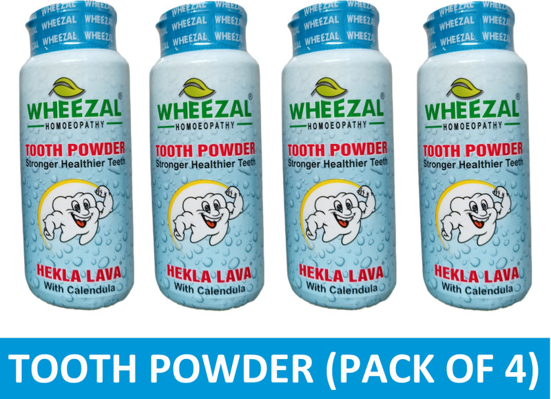 WHEEZAL Hekla Lava Tooth Powder (100g) - Pack of 3(300 g, Pack of 3)