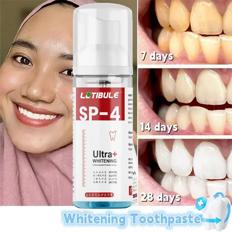 Latibule Ultra + Teeth Whitening Foam Active Fluoride Free, Watermelon Mint - Fresh(60 ml)