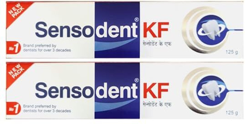 sensodent KF Medicated Foaming Dental Gel - 2 x 125g Packs Toothpaste(250 g)