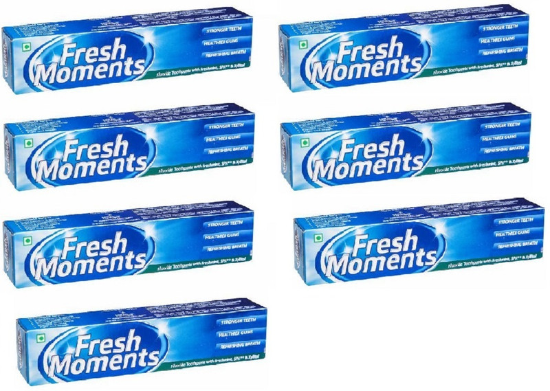 Modicare Fresh Moment- Tooth Paste ,Strong Teeth, Refreshing Breath 100 gm (Qty of -7) Toothpaste(100 g, Pack of 7)