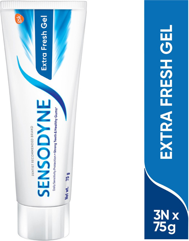 SENSODYNE Extra Fresh Gel Toothpaste Combo Pack Toothpaste (225 g, Pack of 3)
