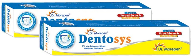 Dr. Morepen Dentosys Medicated anti-sensitivity toothpaste 2x100g Toothpaste(200 g, Pack of 2)