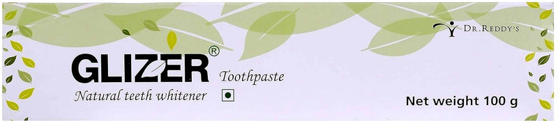 GLIZER TOOTHPASTE NATURAL TEETH WHITENER IN 100GM Toothpaste(300 g, Pack of 3)