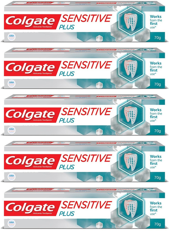 Colgate Sensitive Plus 70g Toothpaste (350 g, Pack of 5)