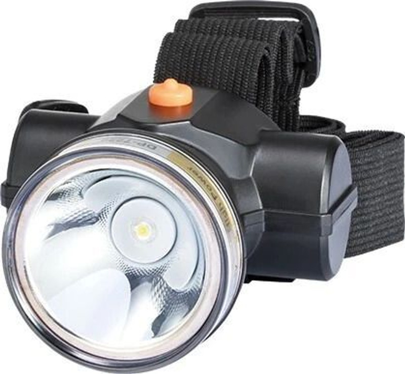 Dp 7229A (REACHARGEABLE LED HEADLIGHT) Torch(Black, 20 cm, Rechargeable)