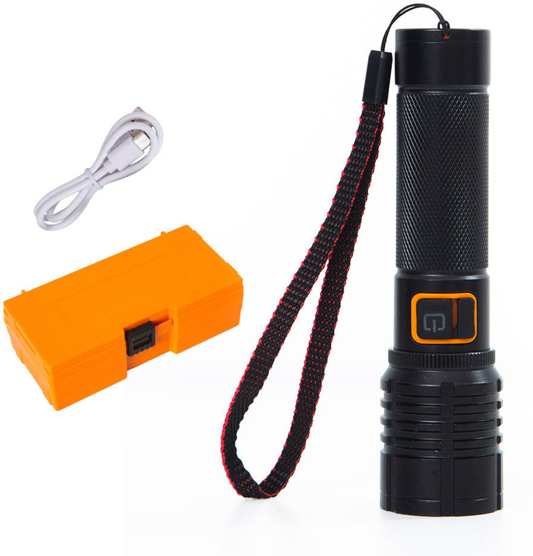 TANSHA Flashlight, Super Bright 3 hrs Torch Emergency Light(Black)