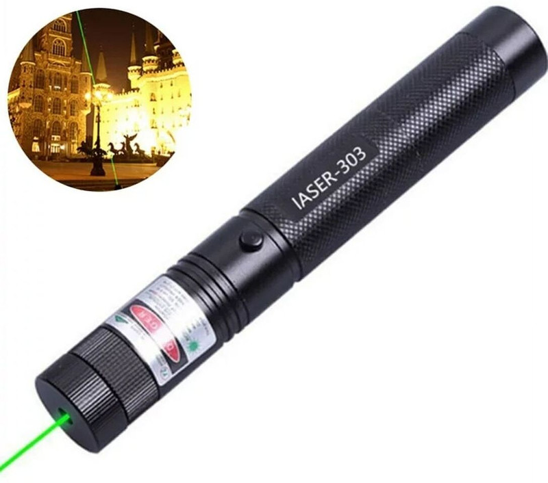Small Sun Laser 303: Reach for the Stars with This Powerful Green Laser Torch(Black, 16 cm, Rechargeable)