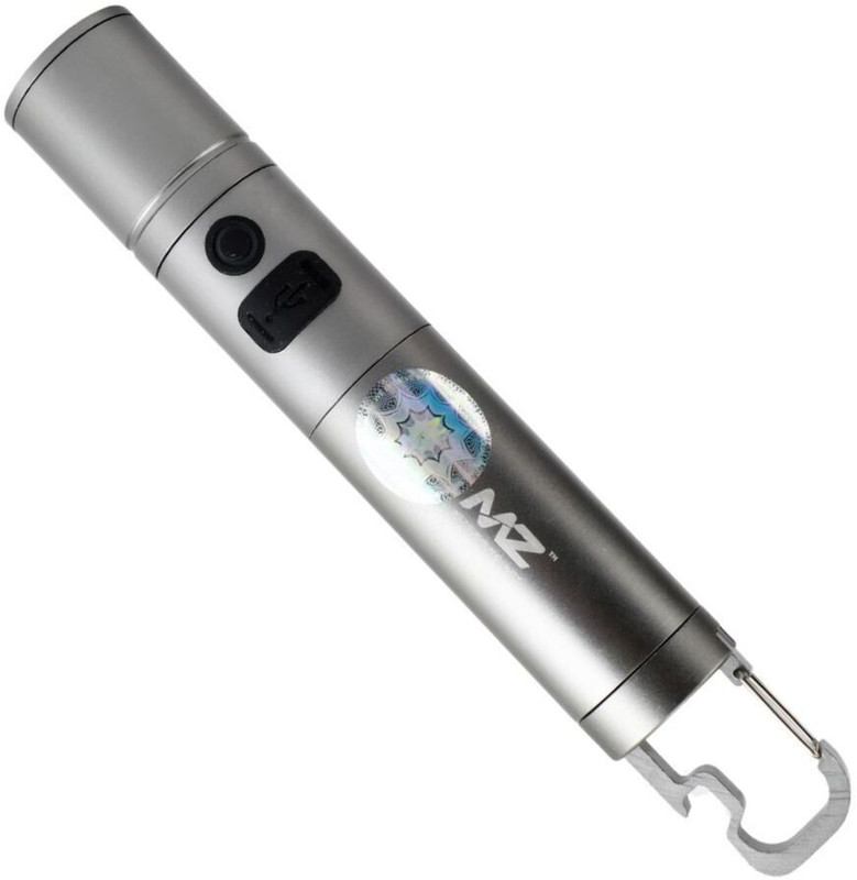 MZ M279 (LED RECHARGEABLE METAL TORCH) Zoomable 150W Flashlight & 6000mAh Battery Torch(Silver, 20 cm, Rechargeable)
