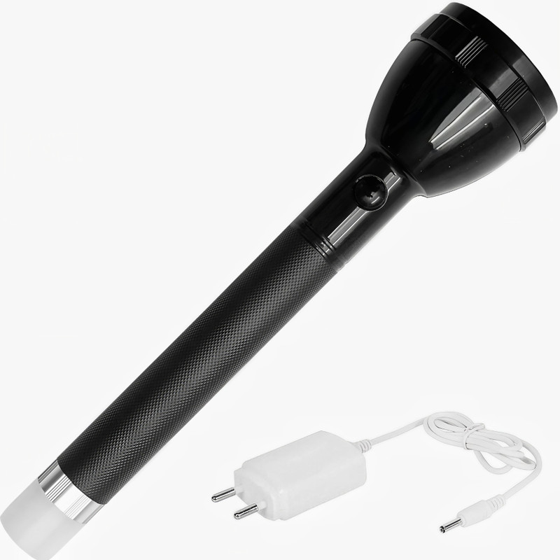 24 ENERGY 2 IN 1 Flashlight with Tail Light Torch(Black, 27 cm, Rechargeable)