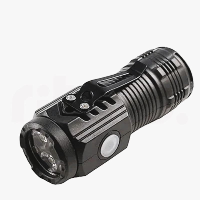 Care 4 4 MODES Multifunctional Light with Small Pen Clip,Waterproof Handheld Torch Torch(Black, 8 cm, Rechargeable)